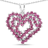2.35 Carat Genuine Ruby .925 Sterling Silver Pendant