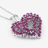 2.35 Carat Genuine Ruby .925 Sterling Silver Pendant