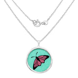 29.50 ct. Genuine Emerald .925 Sterling Silver Pendant