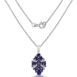 5.47 Carat Genuine Amethyst .925 Sterling Silver Pendant