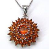 4.04 Carat Genuine Citrine .925 Sterling Silver Pendant