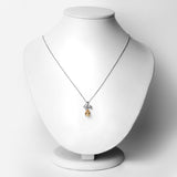 1.10 Carat Genuine Citrine .925 Sterling Silver Pendant