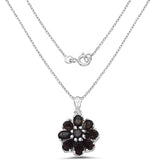 3.59 Carat Genuine Smoky Quartz .925 Sterling Silver Pendant