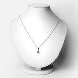 0.95 Carat Genuine Blue Sapphire .925 Sterling Silver Pendant