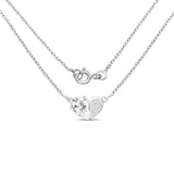 3.20 Carat Genuine White Cubic Zirconia .925 Sterling Silver Pendant