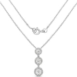 0.38 Carat Genuine White Diamond .925 Sterling Silver Pendant