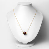 14.60 Carat Genuine Garnet .925 Sterling Silver Pendant