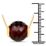 14.60 Carat Genuine Garnet .925 Sterling Silver Pendant