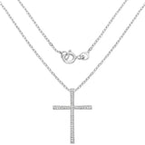 0.13 Carat Genuine White Diamond .925 Sterling Silver Pendant
