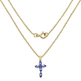 1.70 Carat Tanzanite 10K Yellow Gold Pendant