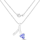 0.43 ct. Genuine Tanzanite .925 Sterling Silver Pendant