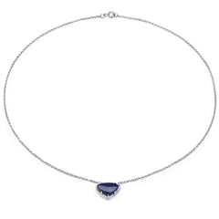 3.92 Carat Genuine Blue Aventurine .925 Sterling Silver Pendant