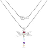 3.24 Carat Genuine Multi Stones .925 Sterling Silver Pendant