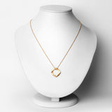 18K Yellow Gold Plated 0.03 Carat Genuine White Diamond .925 Sterling Silver Pendant