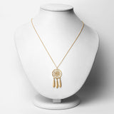 18K Yellow Gold Plated 0.20 Carat Genuine Yellow Diamond .925 Sterling Silver Pendant