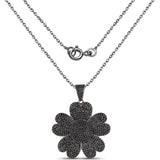 1.84 Carat Genuine Black Spinel .925 Sterling Silver Pendant