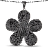 4.92 Carat Genuine Black Spinel .925 Sterling Silver Pendant