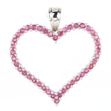 1.89 Carat Genuine Ruby .925 Sterling Silver Pendant