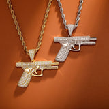 Pistol Handgun Pendant - 1.5inch Charms & Pendants 
