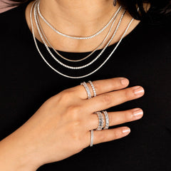 Princess Cut Eternity Band by By Adina Eden