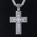 Princess Cut Cross Pendant White Gold Plated by Bling Proud | Urban Jewelry Online Store