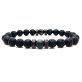 Men's Bracelet Natural Moonstone Bead Tibetan Buddha Bracelet chakra Lava Stone Diffuser Bracelets by Fashion Hut Jewelry