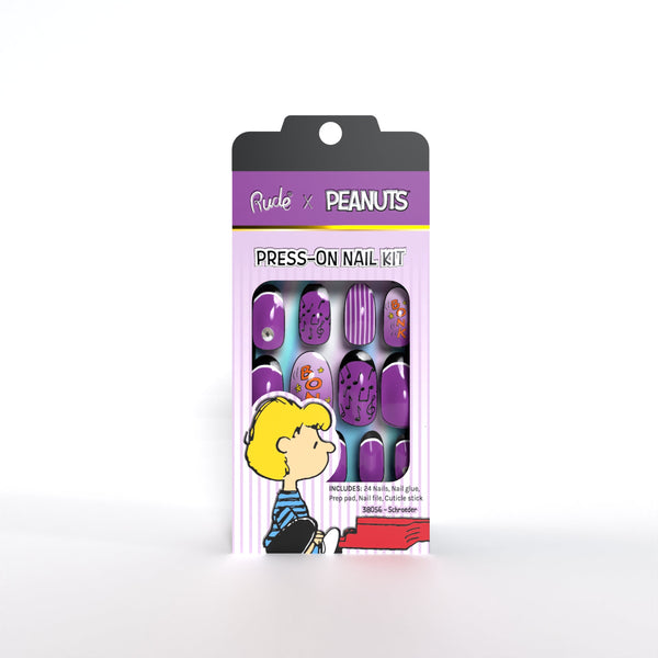 RUDE Peanuts Press-On Nail Kit - Schroeder