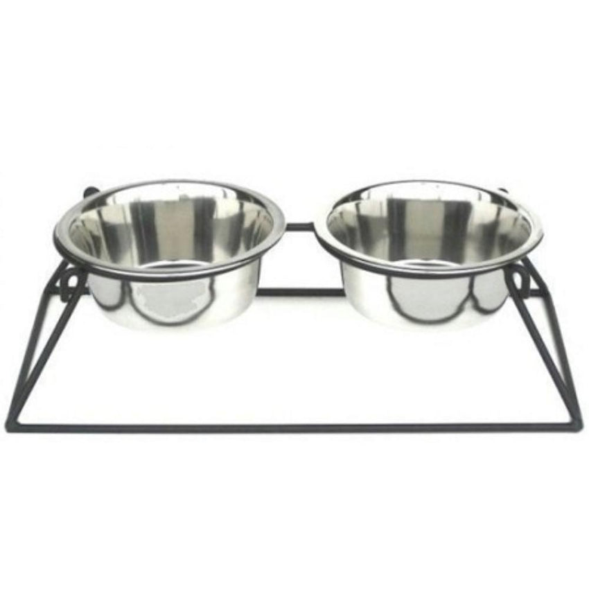 Pyramid Elevated Double Dog Feeder