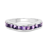 1.68 ct. Genuine Amethyst .925 Sterling Silver Ring