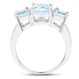 2.80 ct. Genuine Blue Topaz .925 Sterling Silver Ring