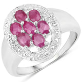 1.54 ct Genuine Ruby .925 Sterling Silver Ring