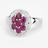 1.54 ct Genuine Ruby .925 Sterling Silver Ring