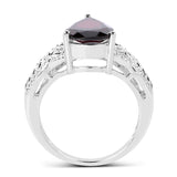 3.50 Carat Genuine Garnet .925 Sterling Silver Ring