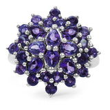 2.54 Carat Genuine Amethyst .925 Sterling Silver Ring