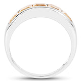 2.00 Carat Genuine Citrine .925 Sterling Silver Ring