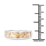 2.00 Carat Genuine Citrine .925 Sterling Silver Ring