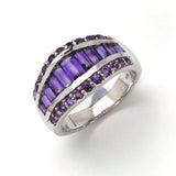 2.25 ct. Genuine Amethyst .925 Sterling Silver Ring
