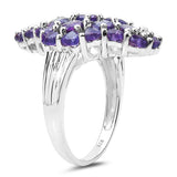 4.70 Carat Genuine Amethyst .925 Sterling Silver Ring
