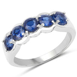 1.90 Carat Genuine Kyanite .925 Sterling Silver Ring
