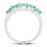 1.78 ct. Genuine Emerald .925 Sterling Silver Ring