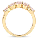 1.62 Carat Genuine Morganite .925 Sterling Silver Ring