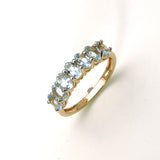 1.40 ct. Genuine Aquamarine .925 Sterling Silver Ring