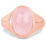 14K Rose Gold Plated 7.65 Carat Genuine Morganite .925 Sterling Silver Ring