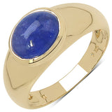 2.45 Carat Tanzanite 10K Yellow Gold Ring