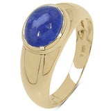 2.45 Carat Tanzanite 10K Yellow Gold Ring