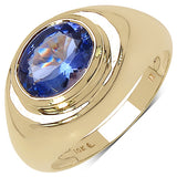 1.88 ct. Tanzanite 10K Yellow Gold Ring