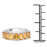 2.45 Carat Genuine Citrine .925 Sterling Silver Ring