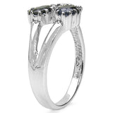 1.90 Carat Genuine Blue Sapphire Sterling Silver Ring