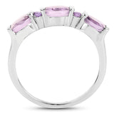1.35 carat Genuine Amethyst .925 Sterling Silver Ring for women
