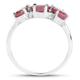 1.65 ct. Genuine Ruby .925 Sterling Silver Ring